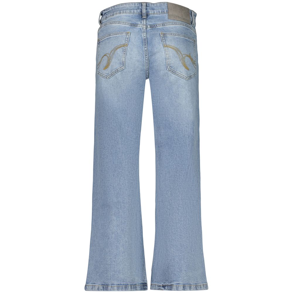 Desigual Blaue Baumwolljeans mit geradem Bein