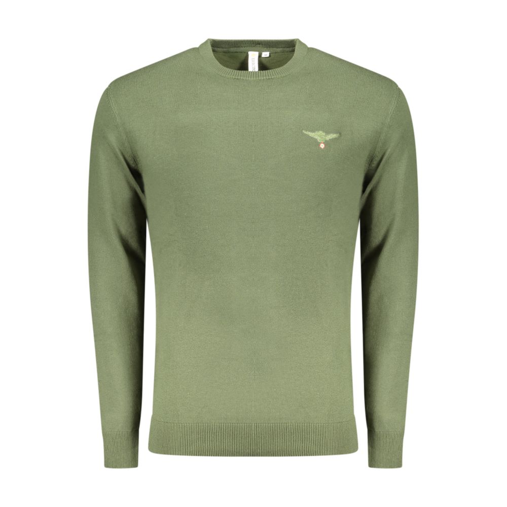 Accademia Militare Verde Baumwollpullover für Herren