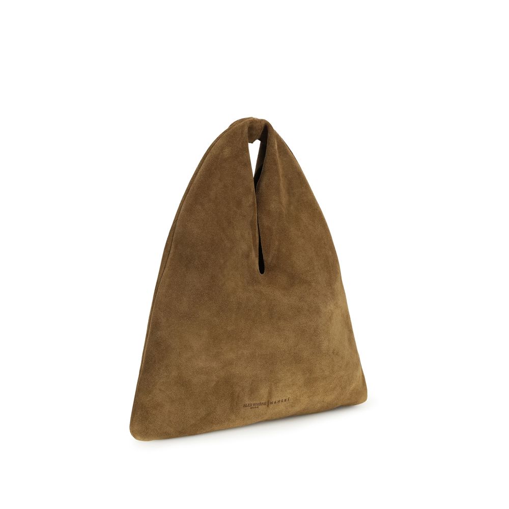 Manebi Braune Kalbsleder Bos Taurus Schultertasche