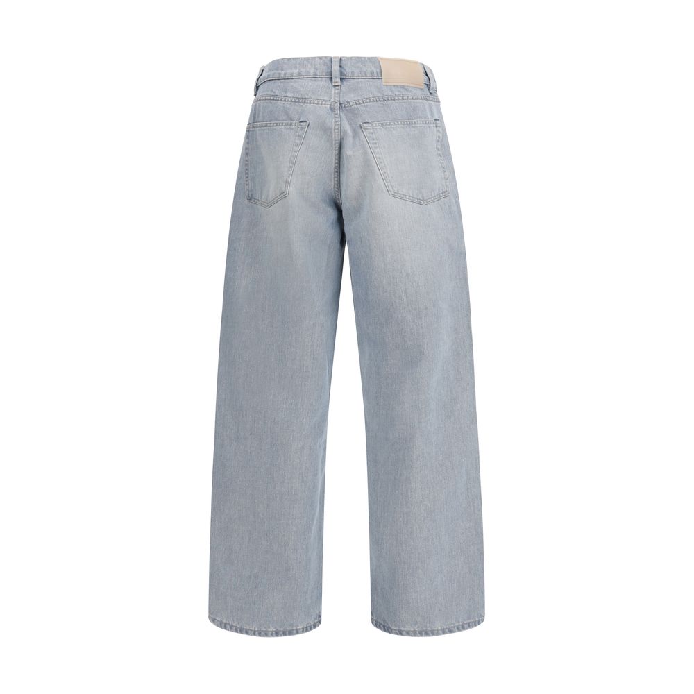 Our Legacy Blaue High-Waist Jeans aus Baumwolle