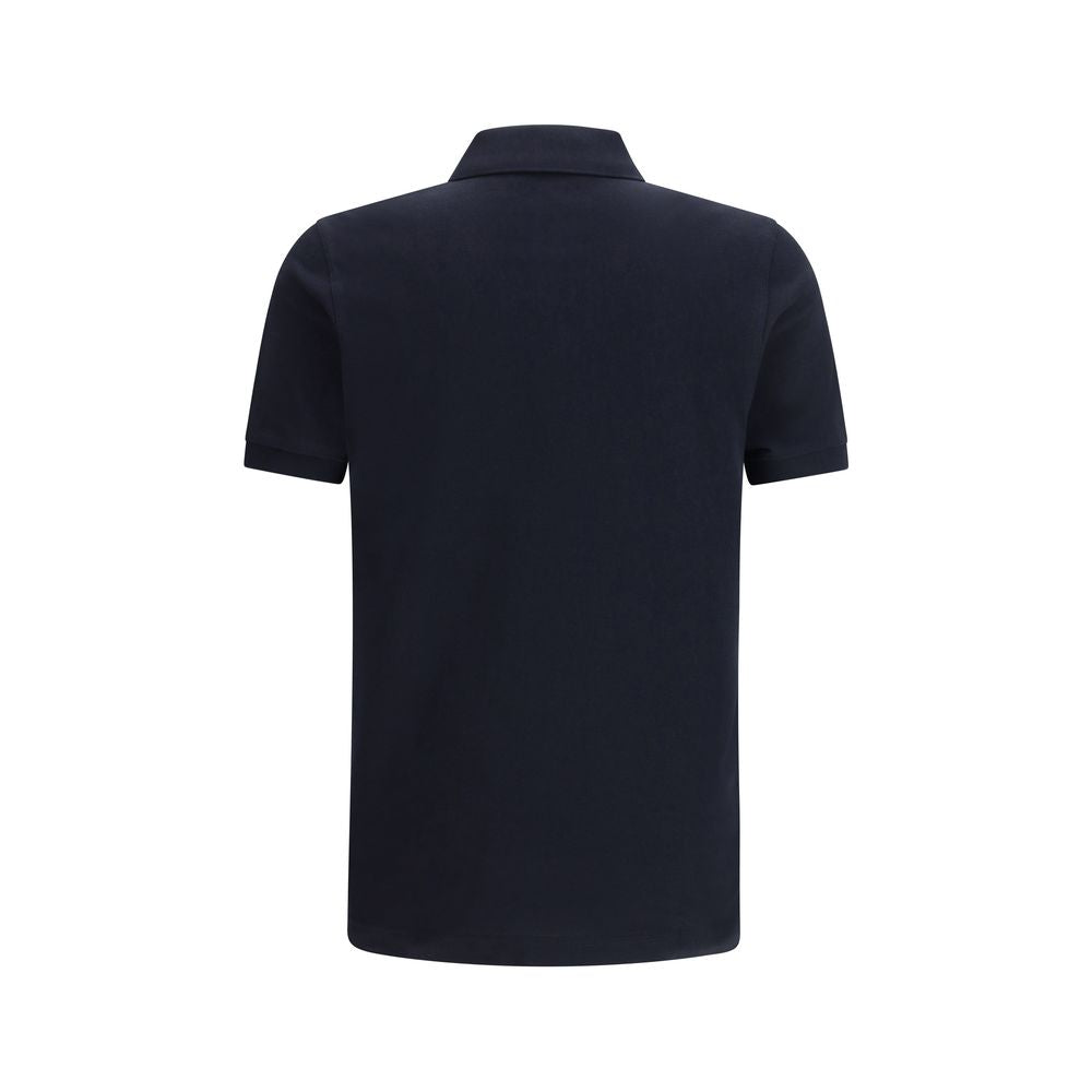 Fred Perry Blaues Baumwoll-Polohemd