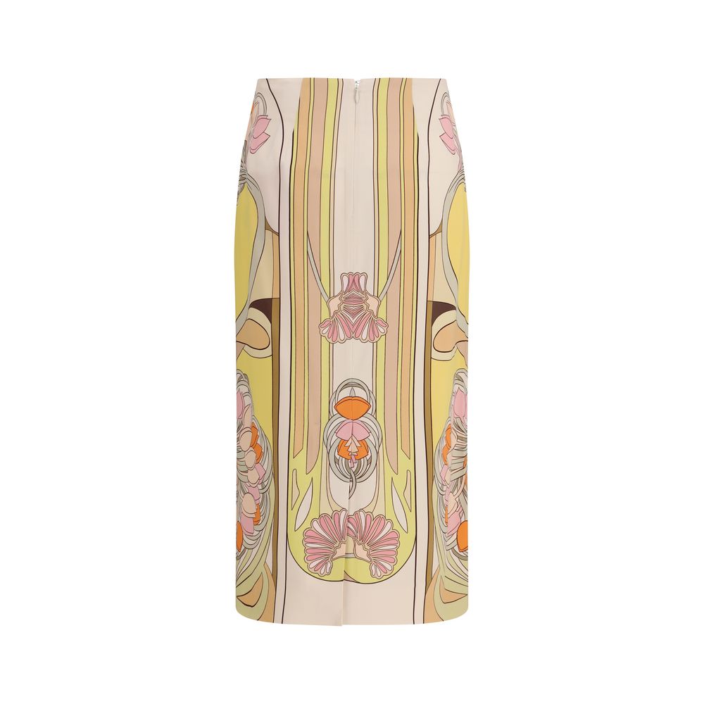 La Double J Multicolor Viscose Maxi Skirt