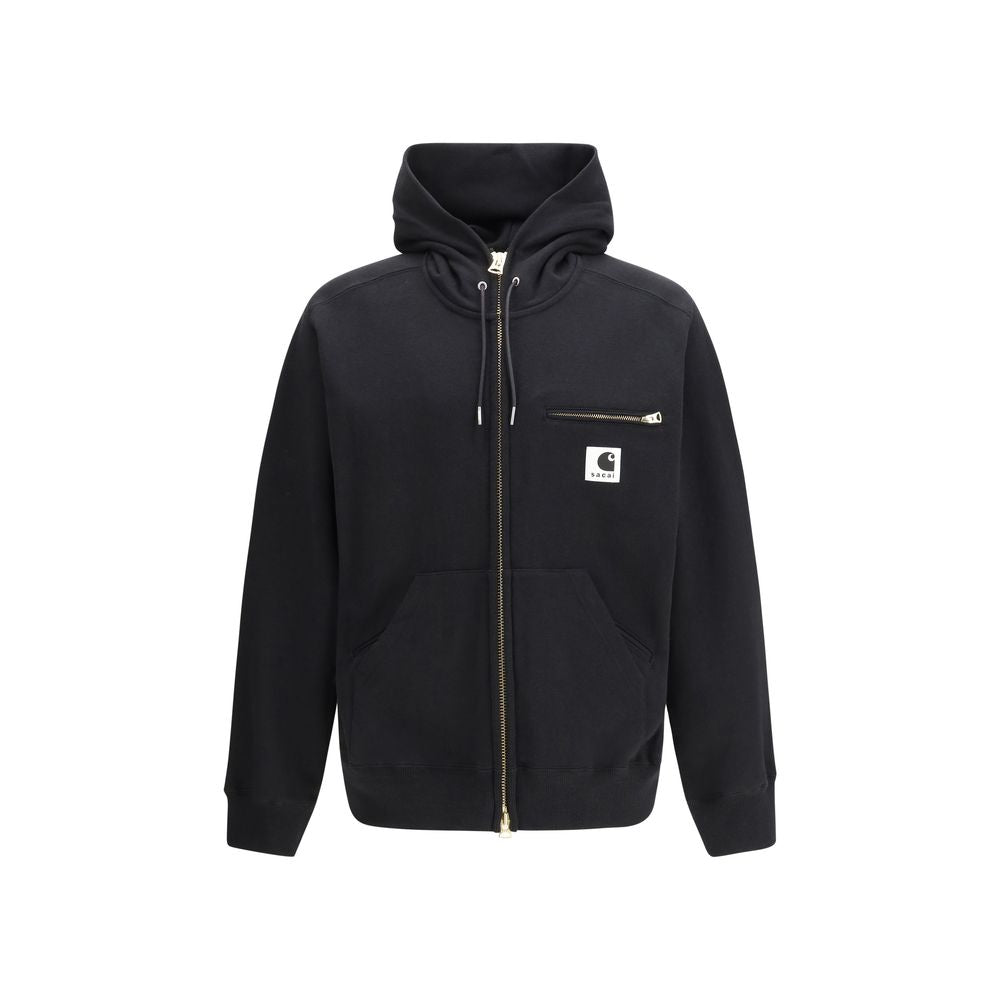 Sacai Schwarzer Baumwoll-Sweatshirt