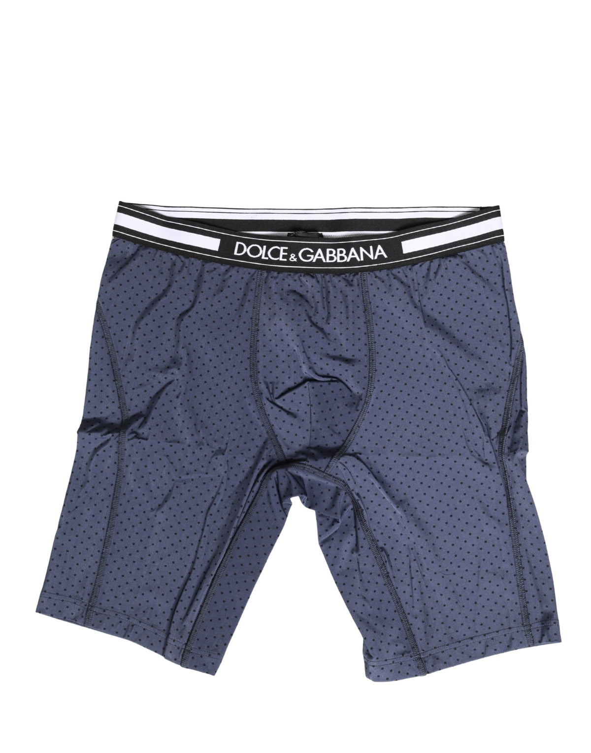 Dolce & Gabbana Dunkelblaue Radlerhose mit Tupfenmuster für Herren