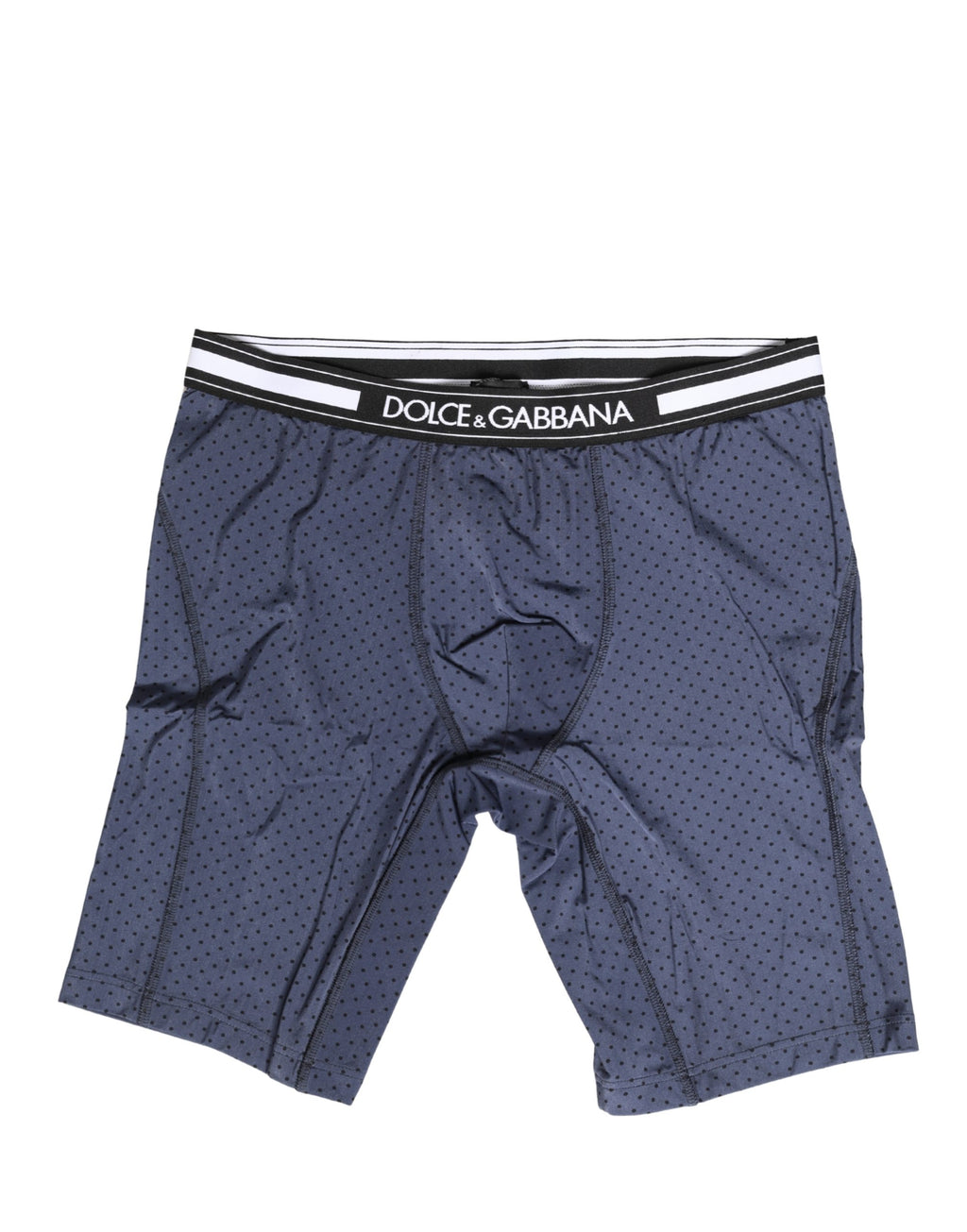 Dolce & Gabbana Dunkelblaue Radlerhose mit Tupfenmuster für Herren