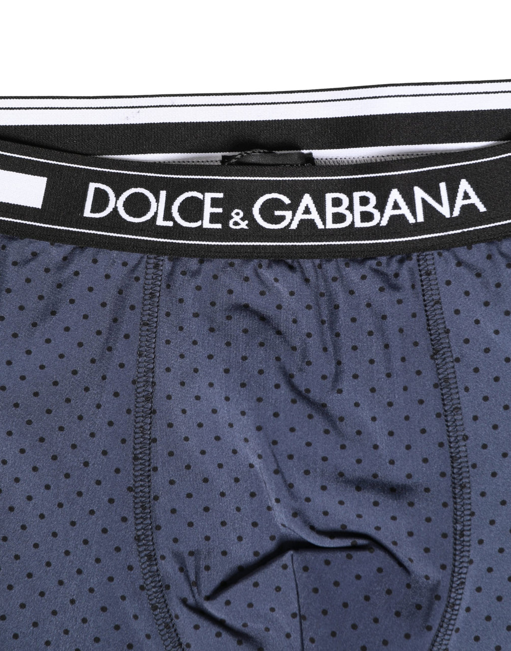 Dolce & Gabbana Dunkelblaue Radlerhose mit Tupfenmuster für Herren