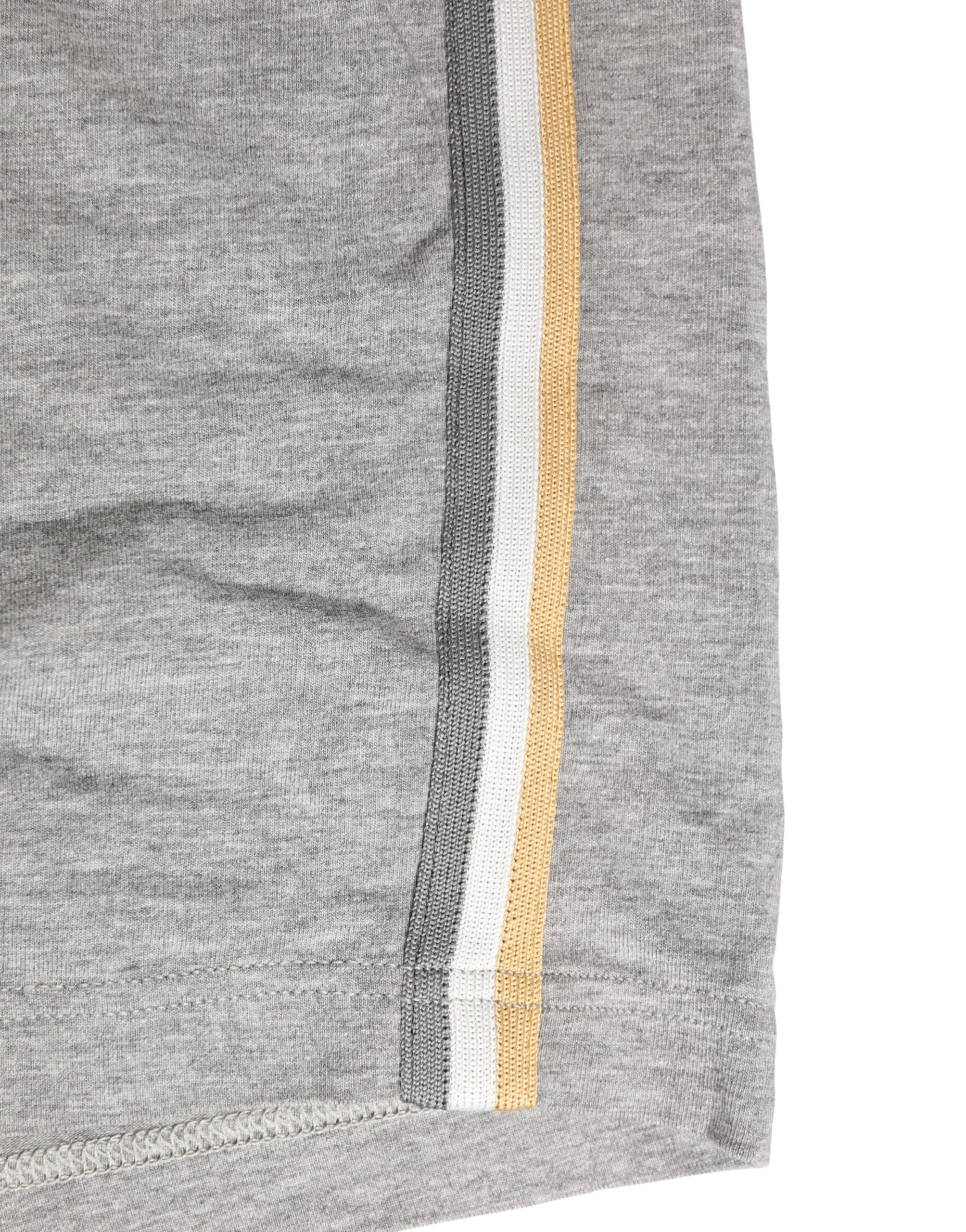 Dolce & Gabbana Graue Herren-Boxershorts aus Baumwolle mit Logo-Bund