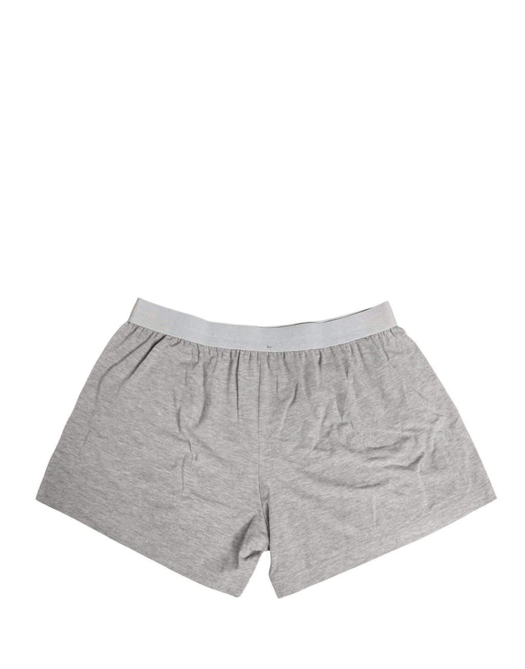 Dolce & Gabbana Graue Herren-Boxershorts aus Baumwolle mit Logo-Bund