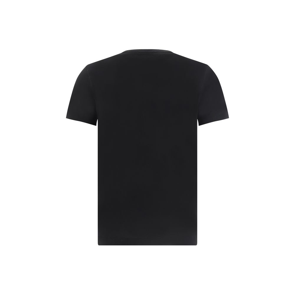 Dolce & Gabbana Schwarzes Baumwoll-T-Shirt