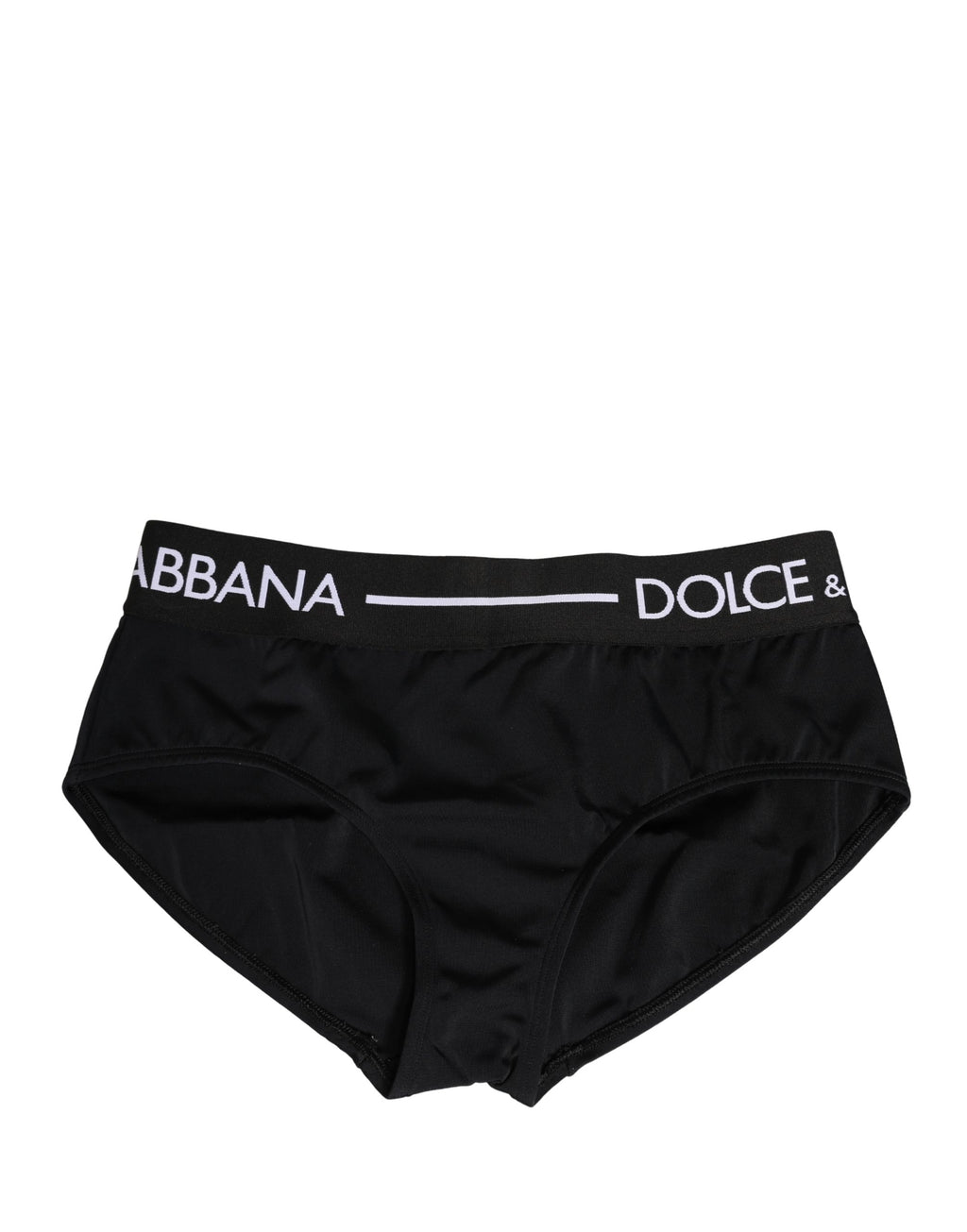 Dolce & Gabbana Schwarze Coulotte-Panty aus Stretch-Nylon