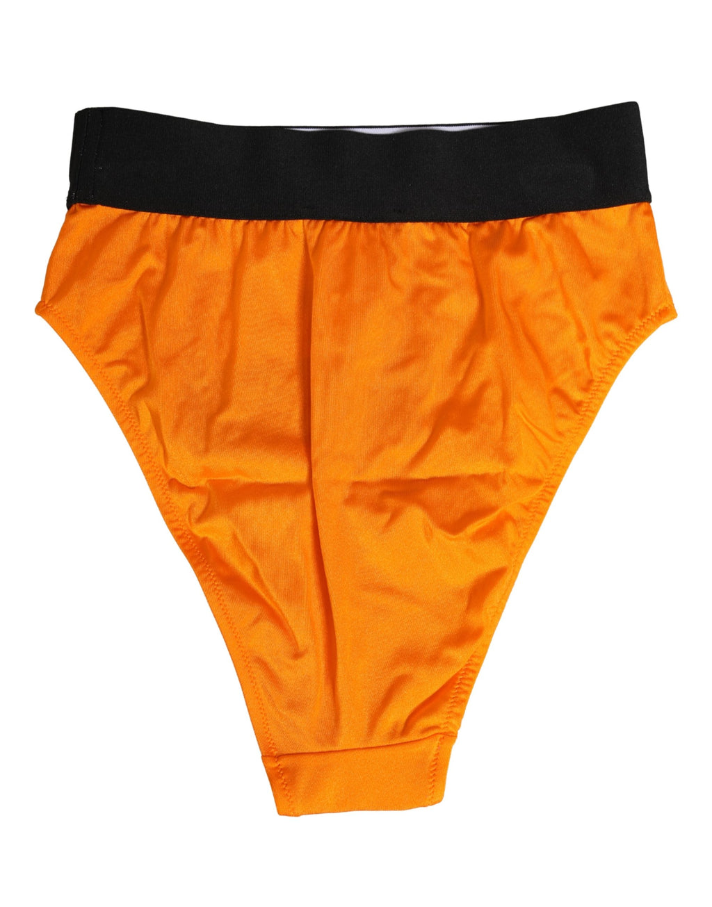 Dolce & Gabbana Orange Kristall High Waist Slip Unterwäsche