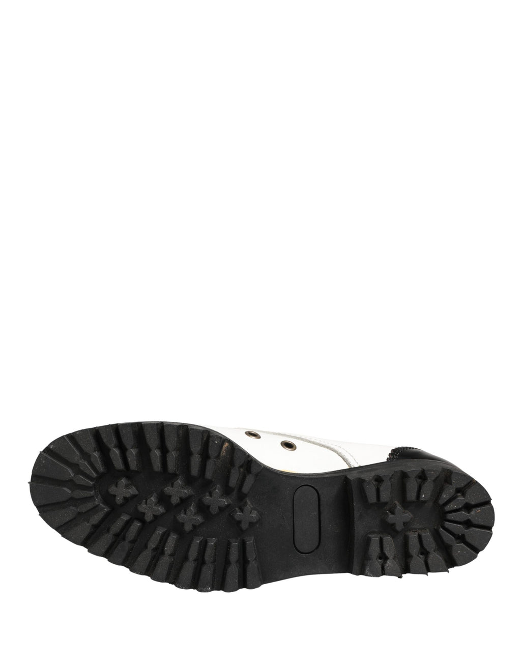 Dolce & Gabbana Schwarze und weiße Leder-Derbyschuhe
