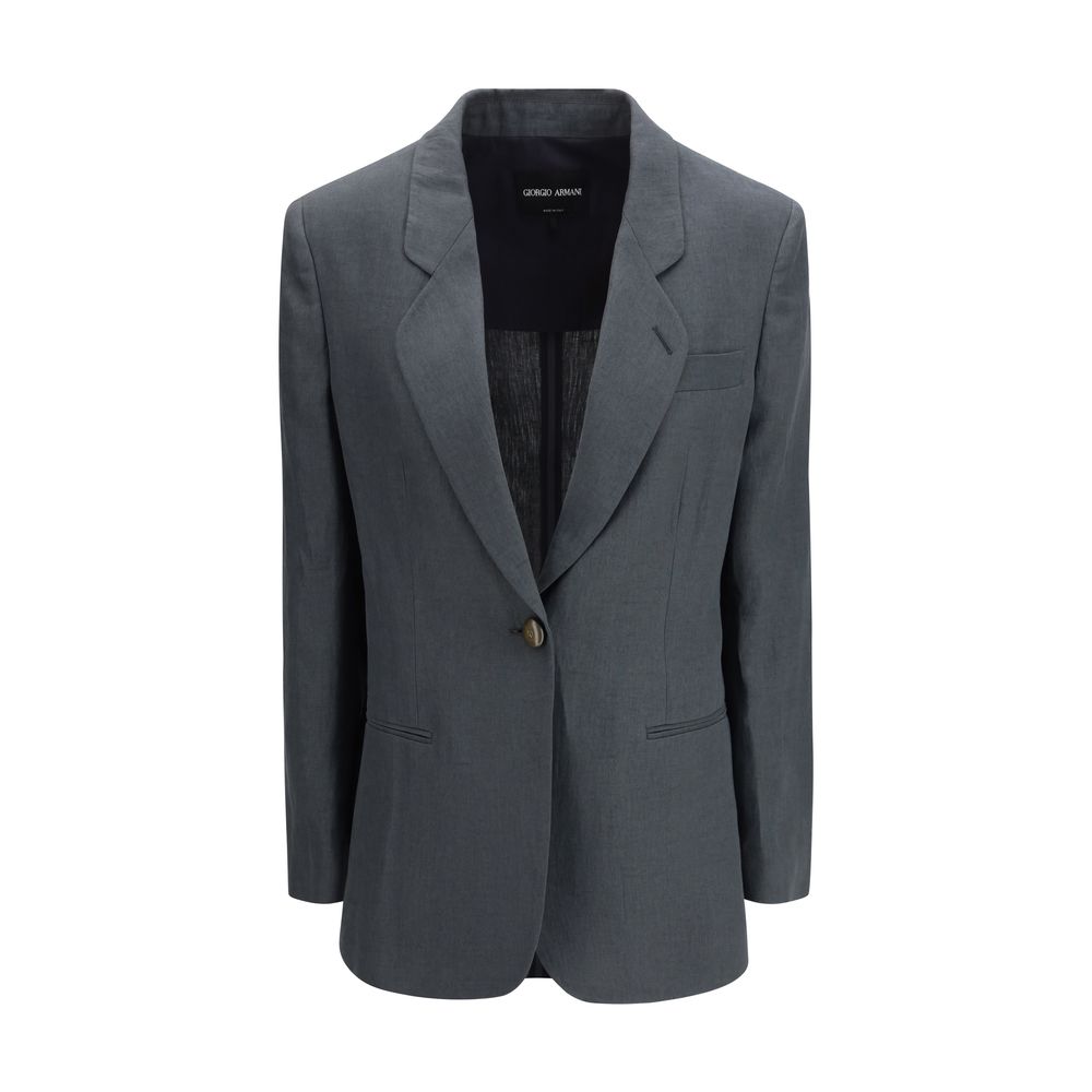 Giorgio Armani Brown Linen Jacket and Coat