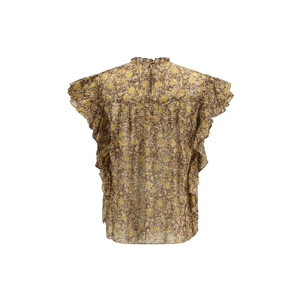 Marant Etoile Zweifarbige Baumwollbluse