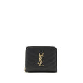 Saint Laurent Black Calfskin Bos Taurus Wallet
