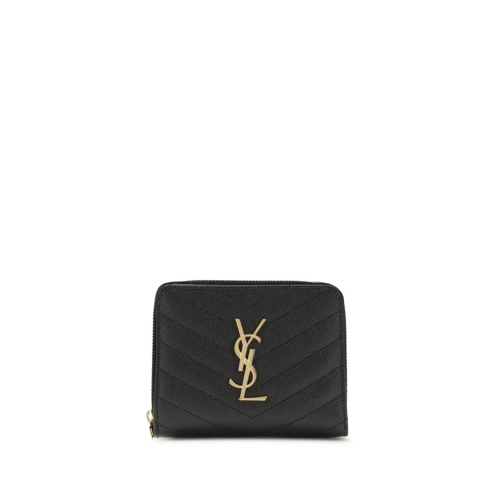 Saint Laurent Black Calfskin Bos Taurus Wallet