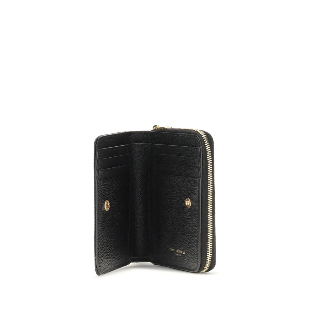 Saint Laurent Black Calfskin Bos Taurus Wallet