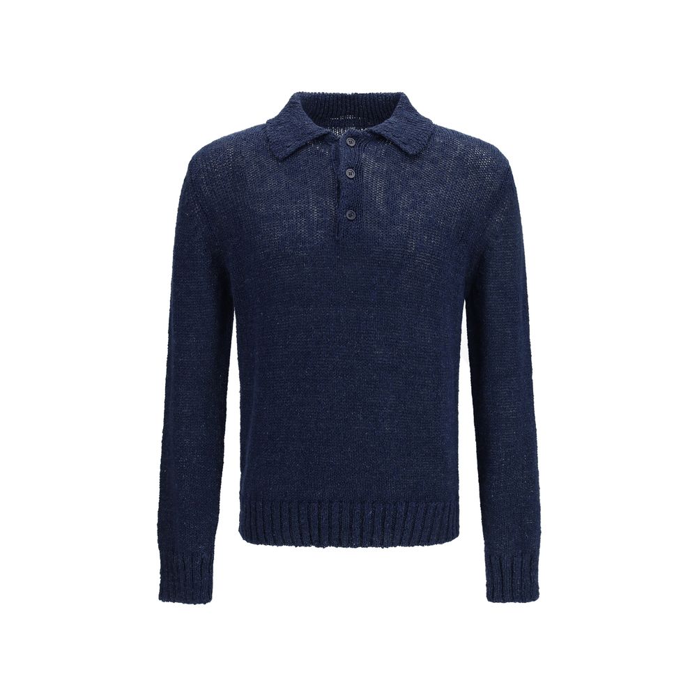 Sunflower Blaues Baumwoll-Poloshirt