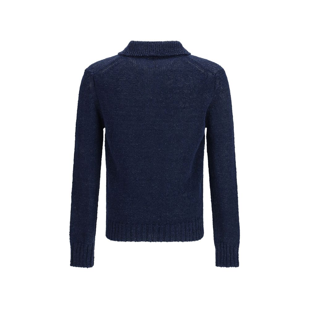 Sunflower Blaues Baumwoll-Poloshirt