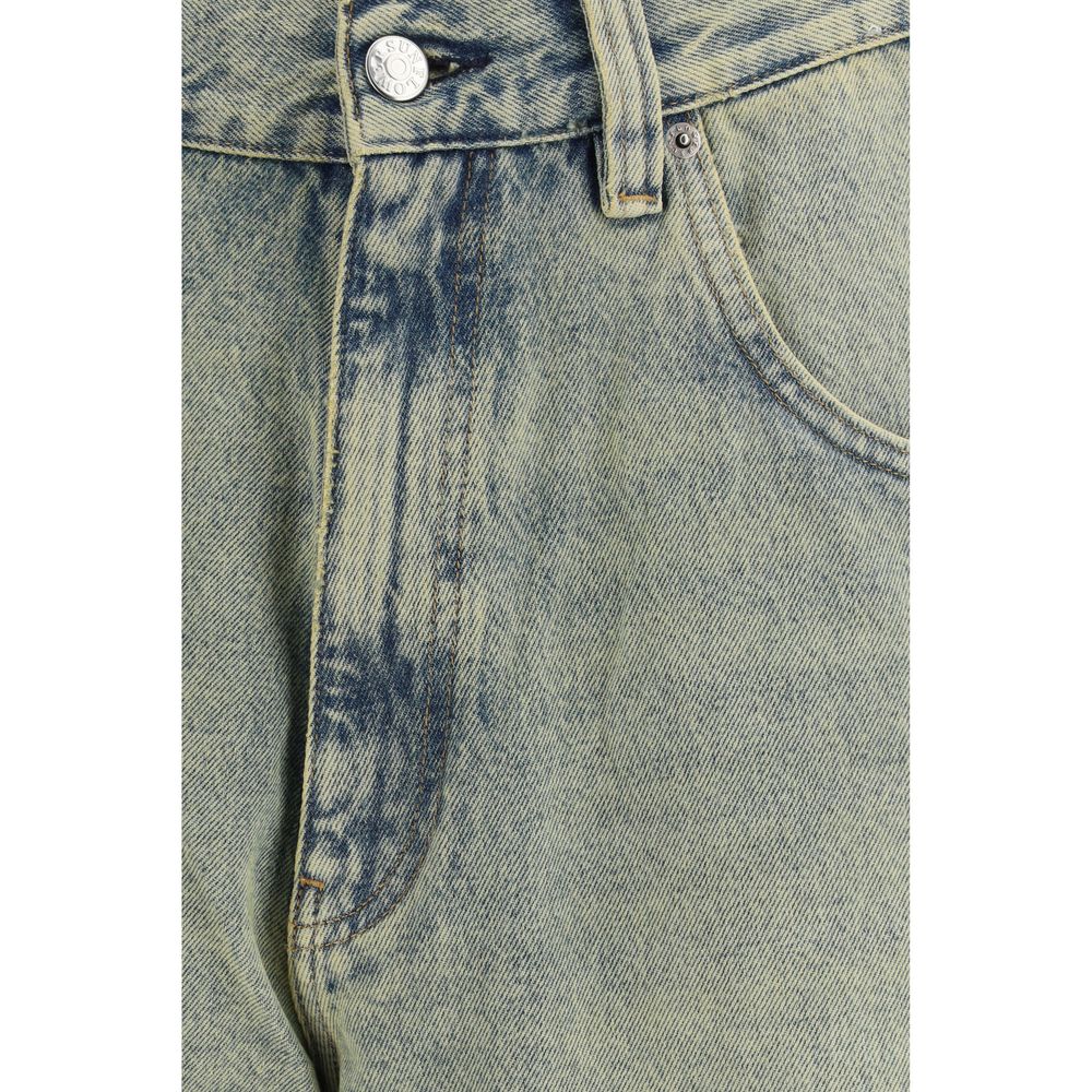 Sunflower Blaue Baumwoll-Bermudashorts