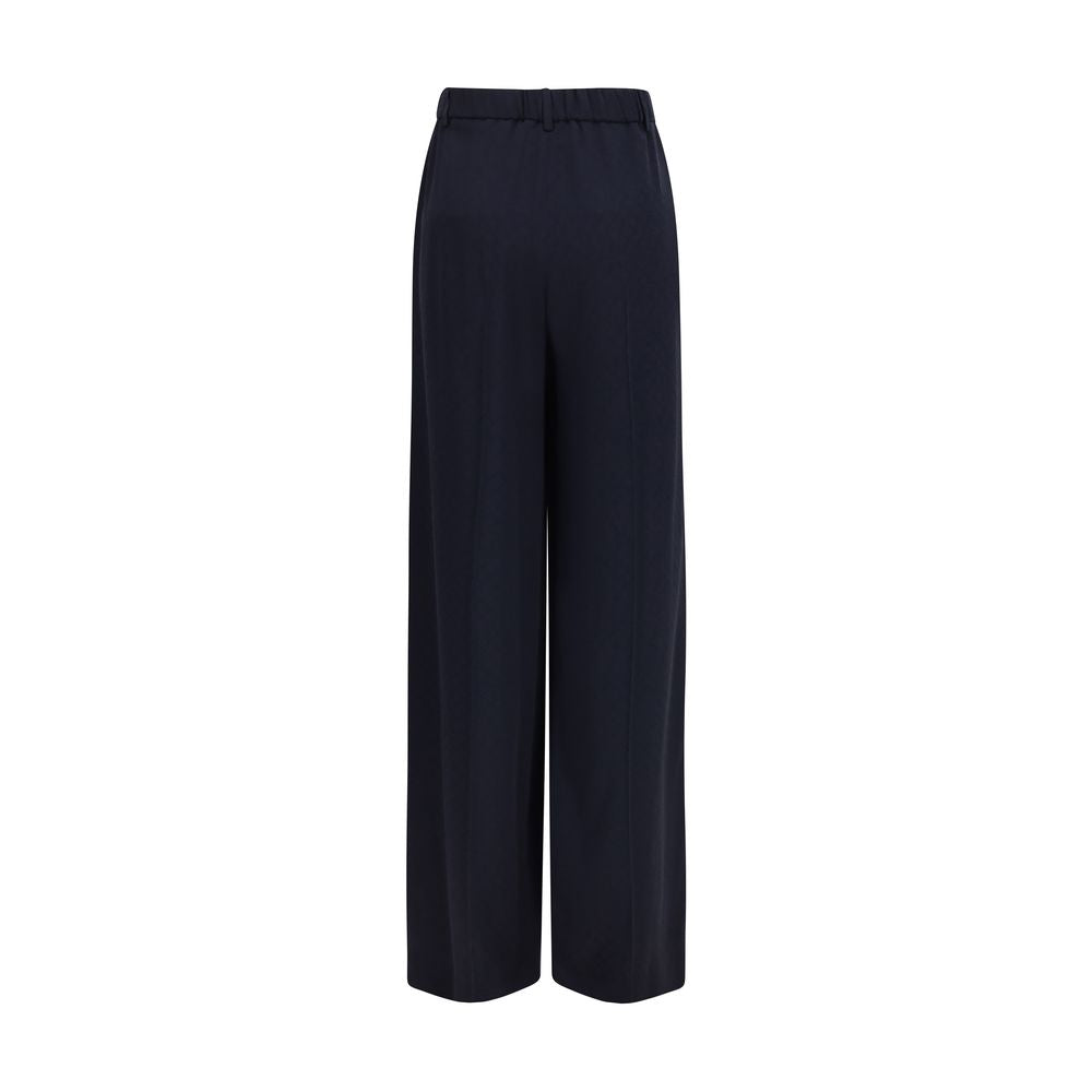 Gucci Blaue Freizeithose aus Viskose