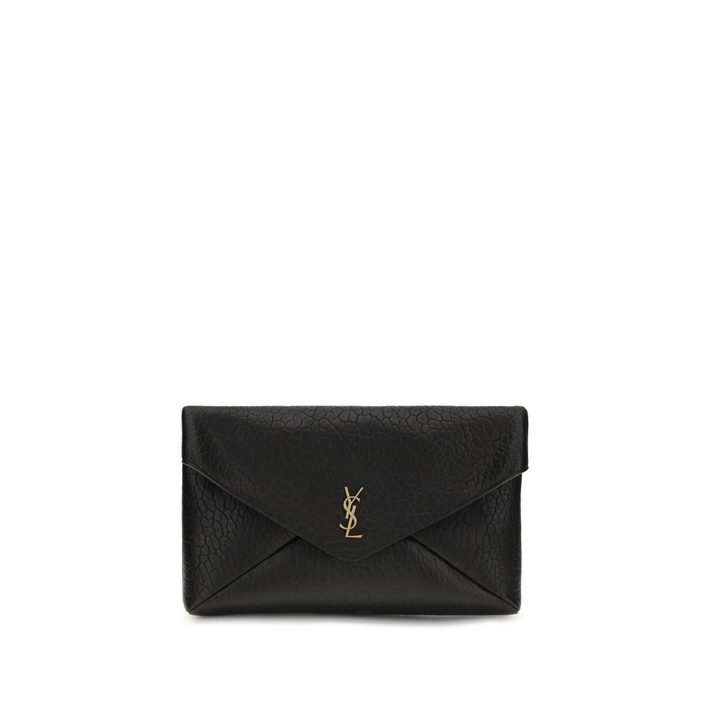 Saint Laurent Black Lambskin Shoulder Bag Ovis Aries Aries