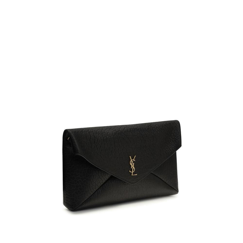 Saint Laurent Black Lambskin Shoulder Bag Ovis Aries Aries