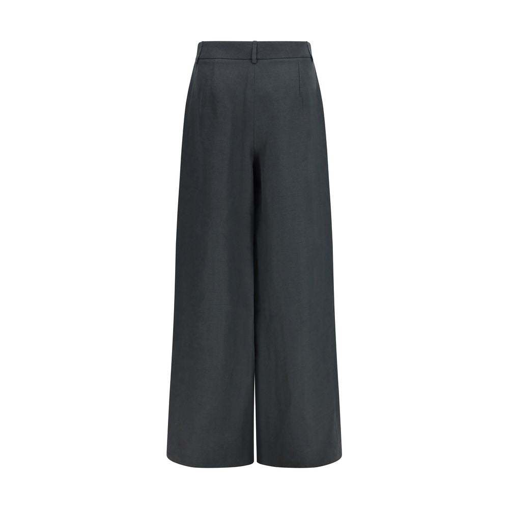 Giorgio Armani Brown Linen Trousers
