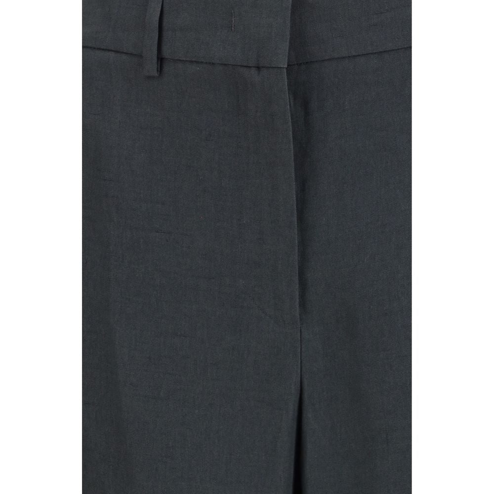 Giorgio Armani Brown Linen Trousers