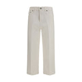 Haikure White Relaxed Fit Cotton Jeans