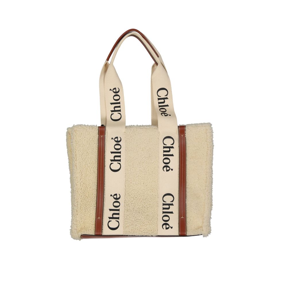 Chloé Beige Lambskin Tote Bag