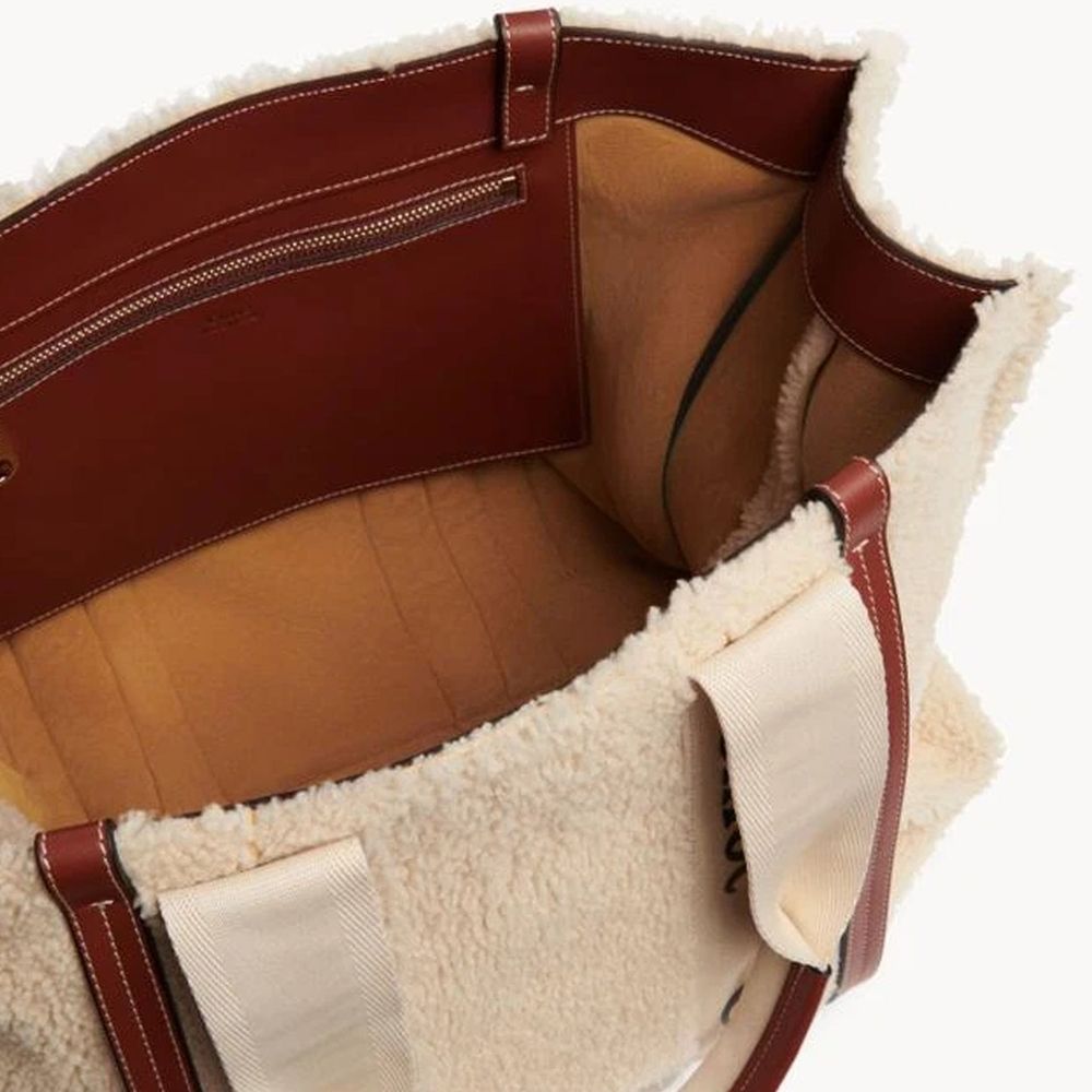 Chloé Beige Lambskin Tote Bag