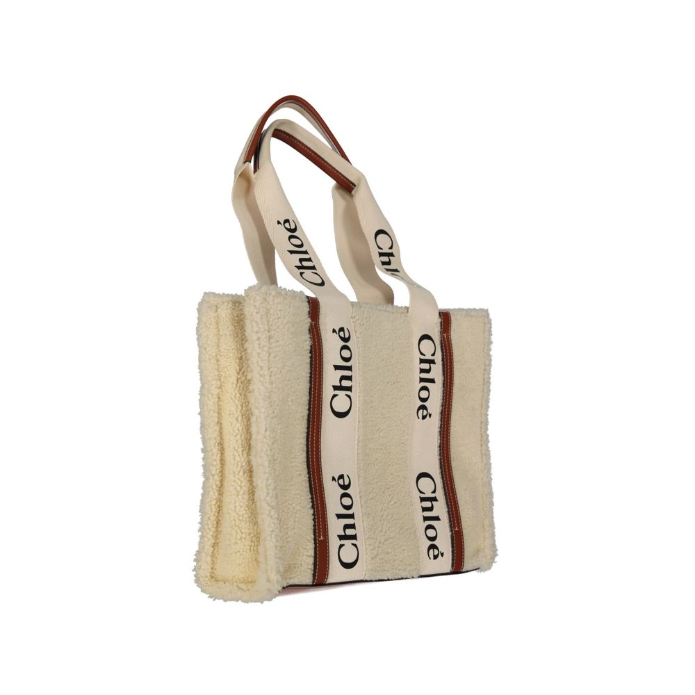 Chloé Beige Lambskin Tote Bag