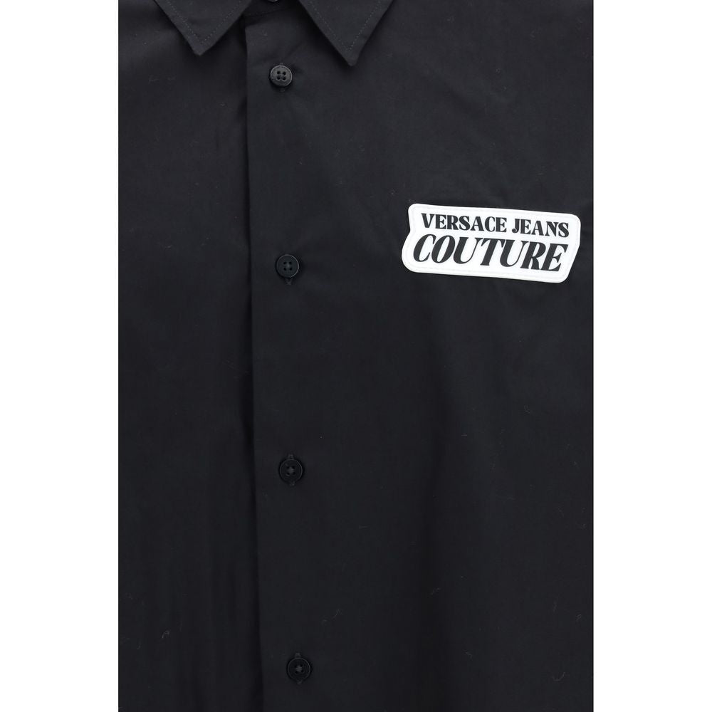 Versace Jeans Schwarzes Baumwollhemd