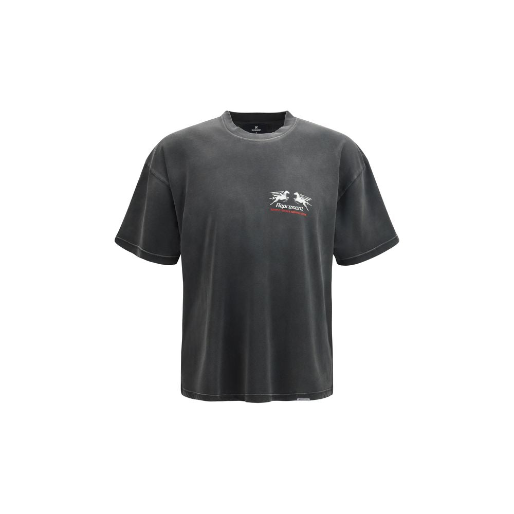 Represent Graues Baumwoll-T-Shirt