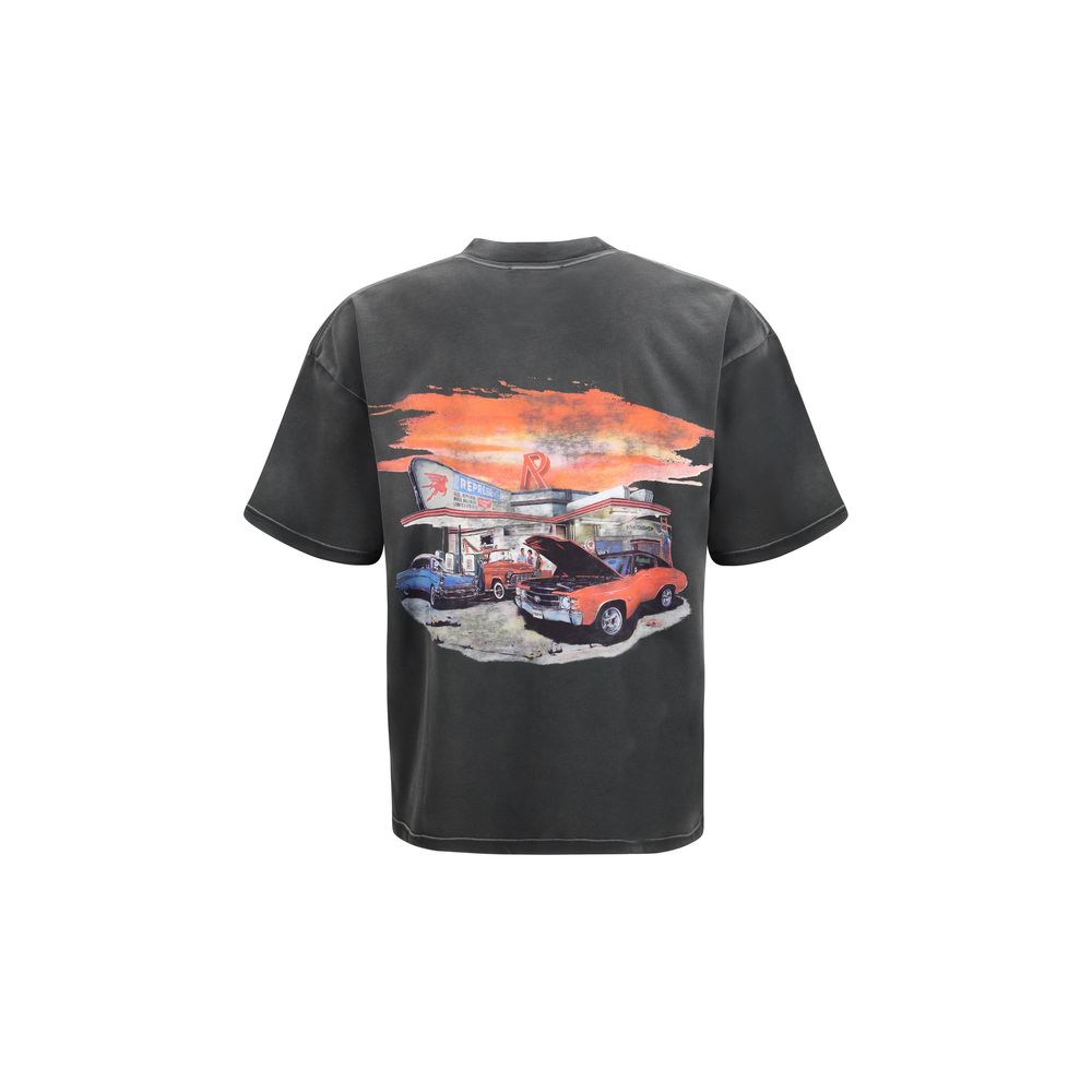 Represent Graues Baumwoll-T-Shirt