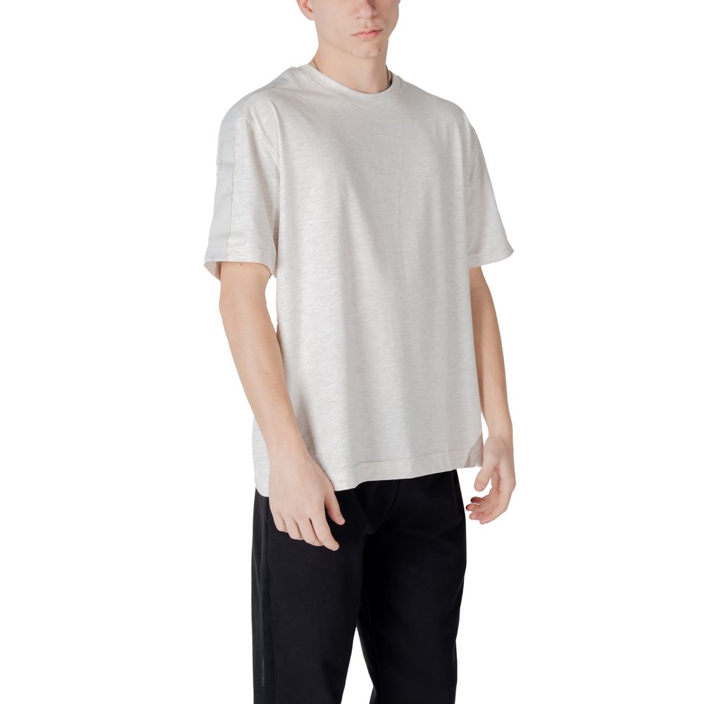 Calvin Klein Sport Graues Baumwoll-T-Shirt