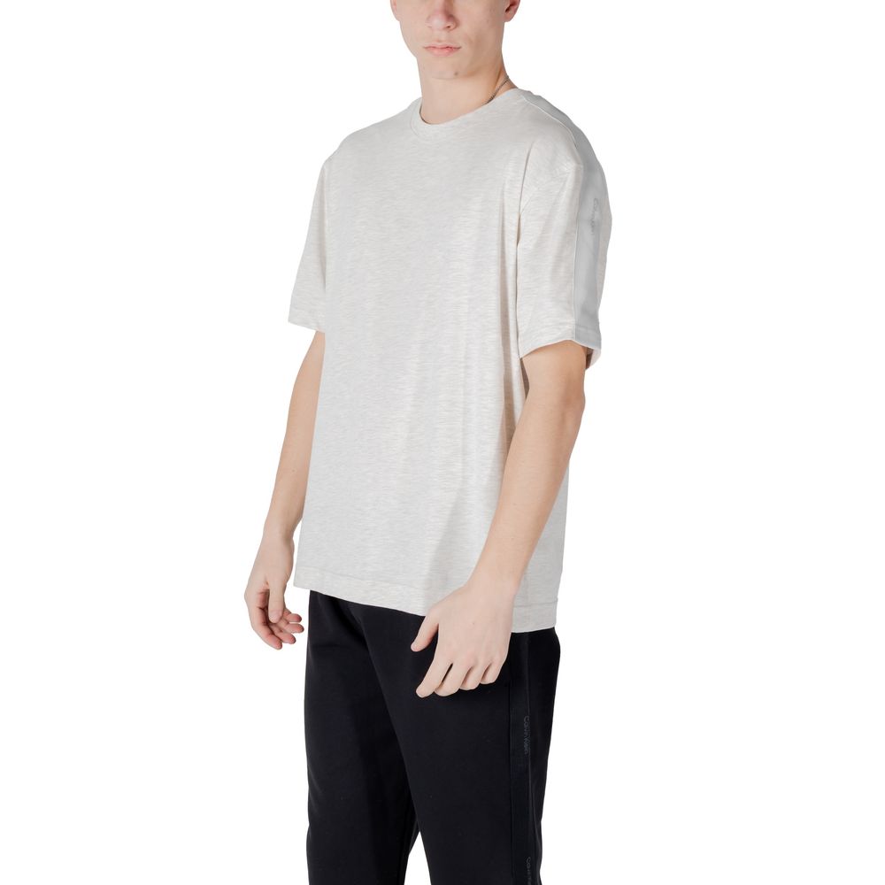 Calvin Klein Sport Graues Baumwoll-T-Shirt