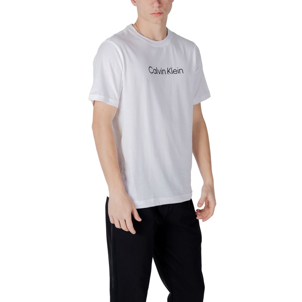 Calvin Klein Sport Weißes Baumwoll-T-Shirt