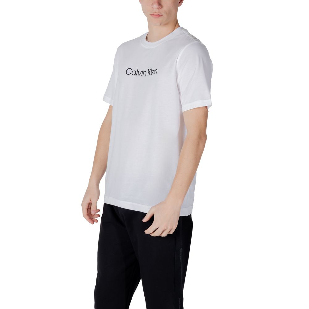 Calvin Klein Sport Weißes Baumwoll-T-Shirt