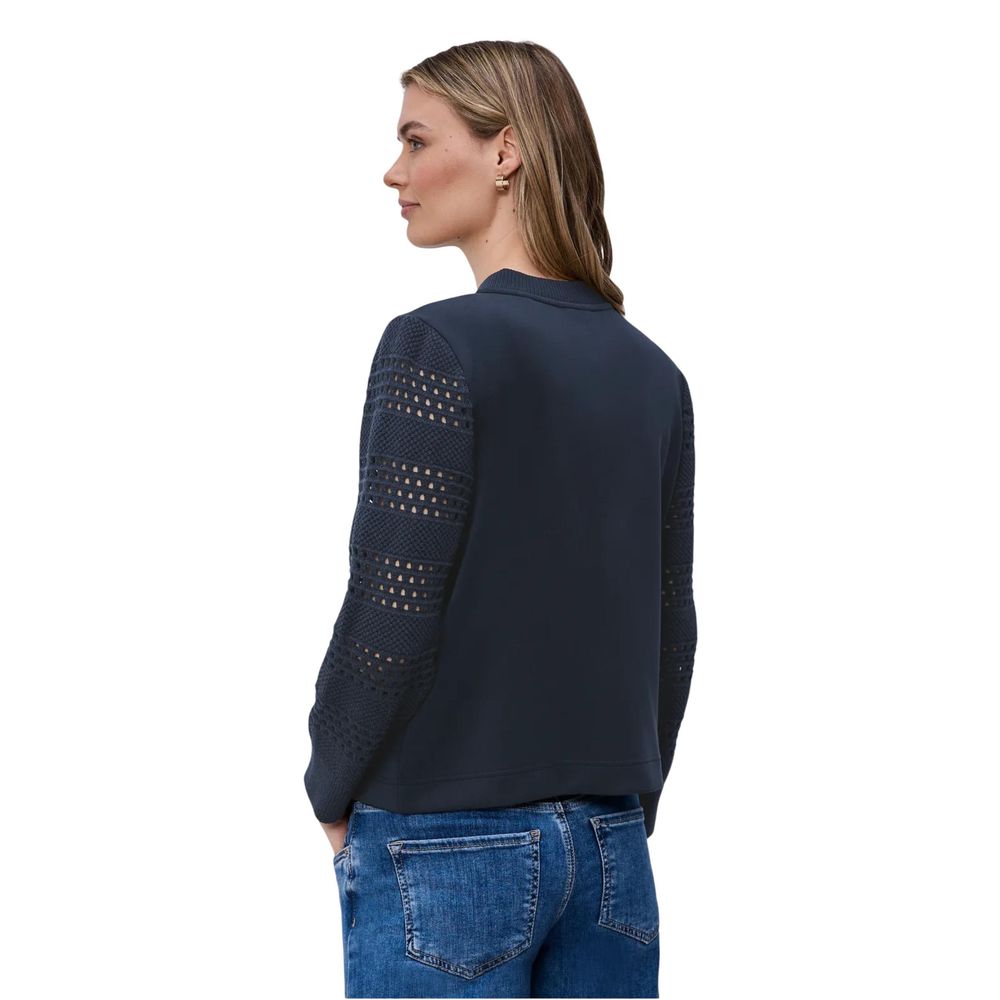 Street One Blauer Modal-Sweatshirt