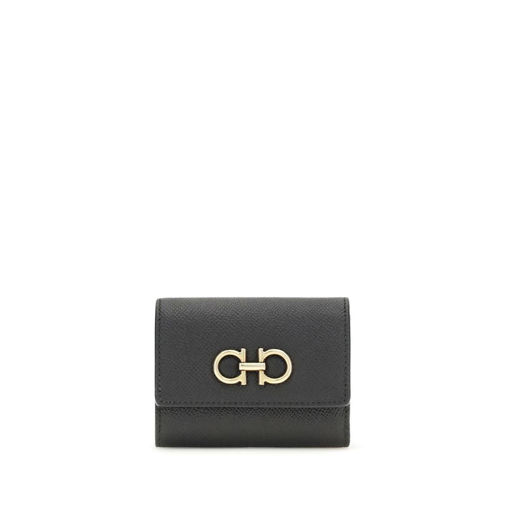 Ferragamo Black Calfskin Bos Taurus Wallet