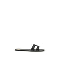 Saint Laurent Black Bos Taurus Calfskin Sandals