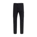 C.P. Company Black Cotton Cargo Trousers