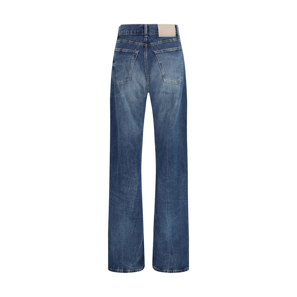 Our Legacy Blaue Bootcut-Jeans aus Baumwolle