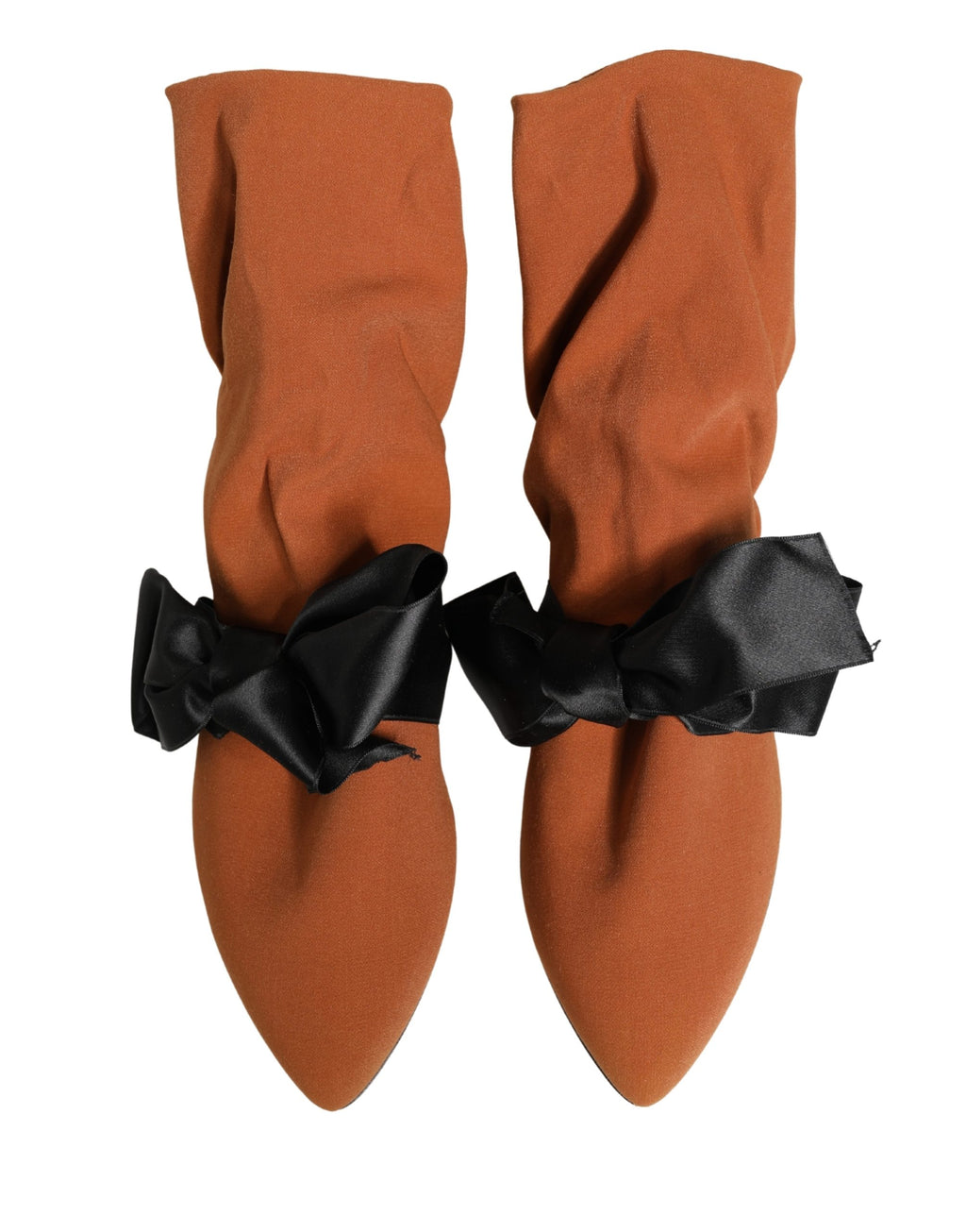 Dolce & Gabbana Braune schwarze Wildlederstiefel