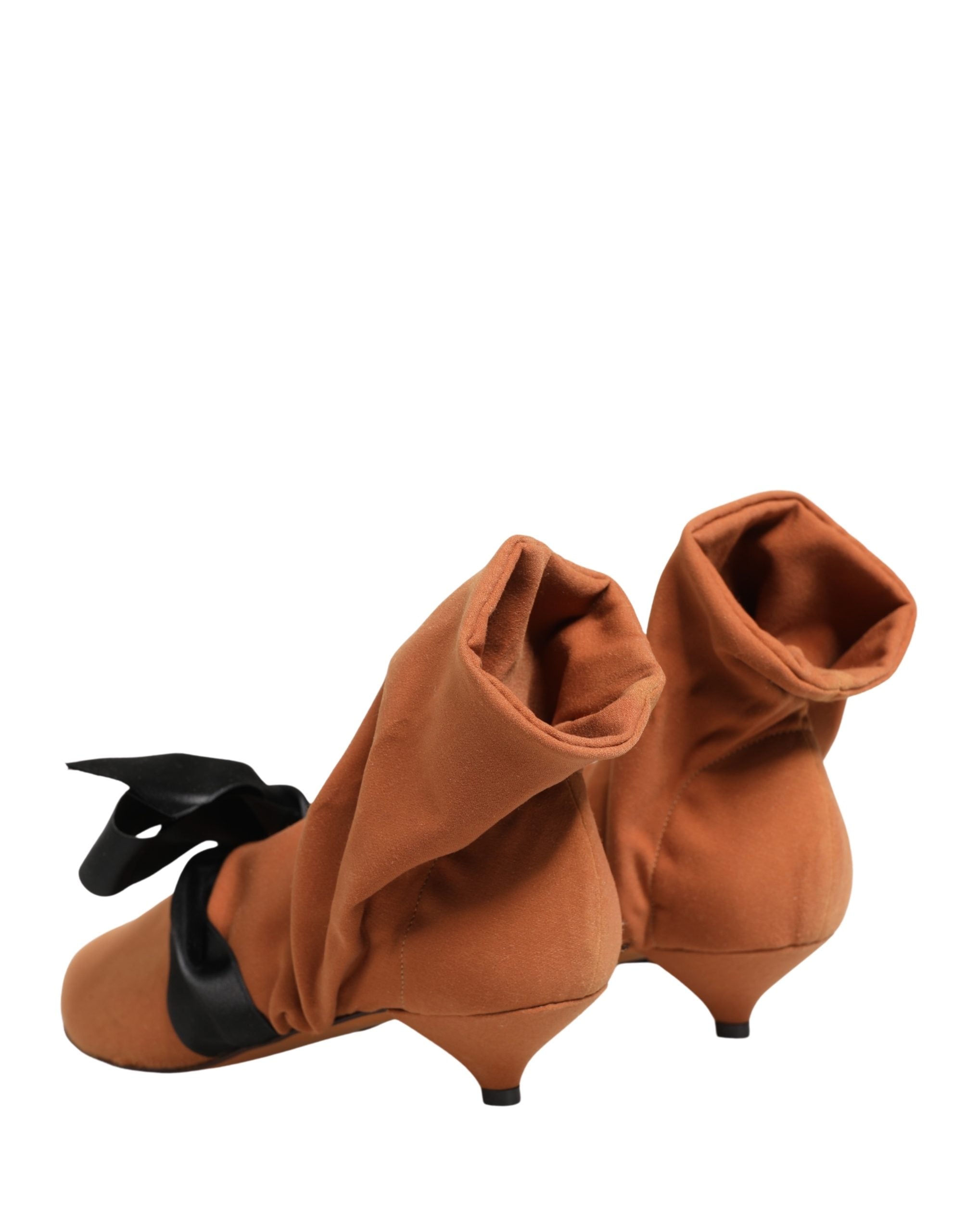 Dolce & Gabbana Braune schwarze Wildlederstiefel