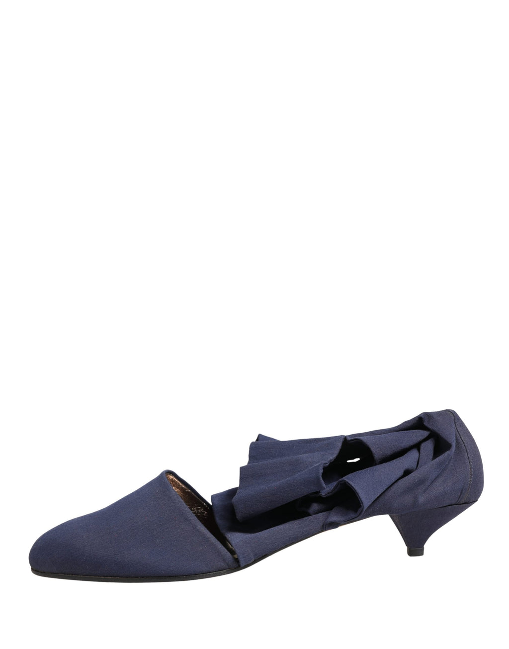 Dolce & Gabbana Blaue Knöchelhohe Stiefel aus Baumwolle