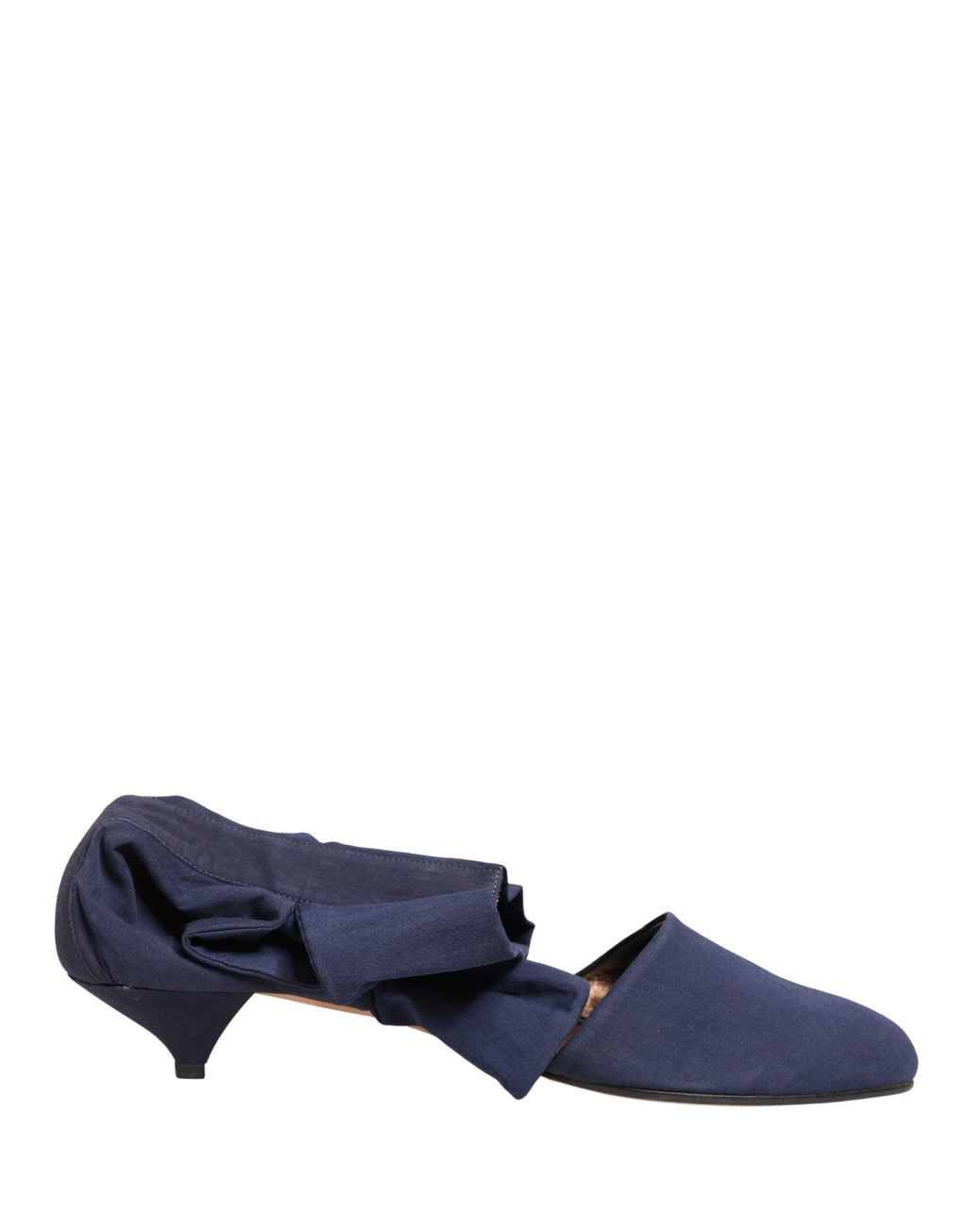 Dolce & Gabbana Blaue Knöchelhohe Stiefel aus Baumwolle