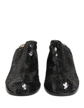 Dolce & Gabbana Schwarze Mules mit Pailletten